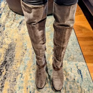 Gray over the knee Suede Boot 7.5